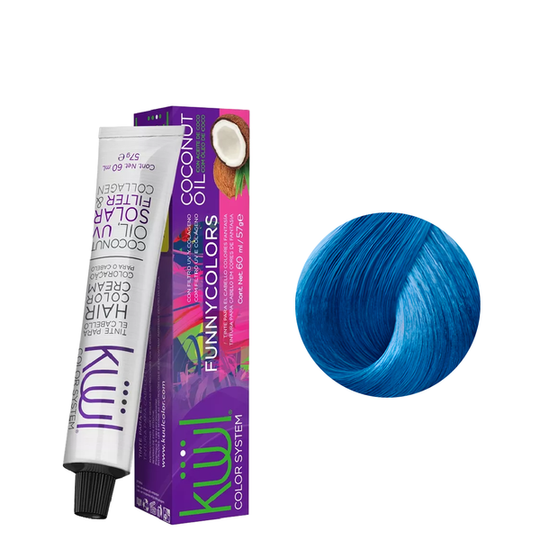 Tinte Kuul Funny Colors Azul Neón 90ml