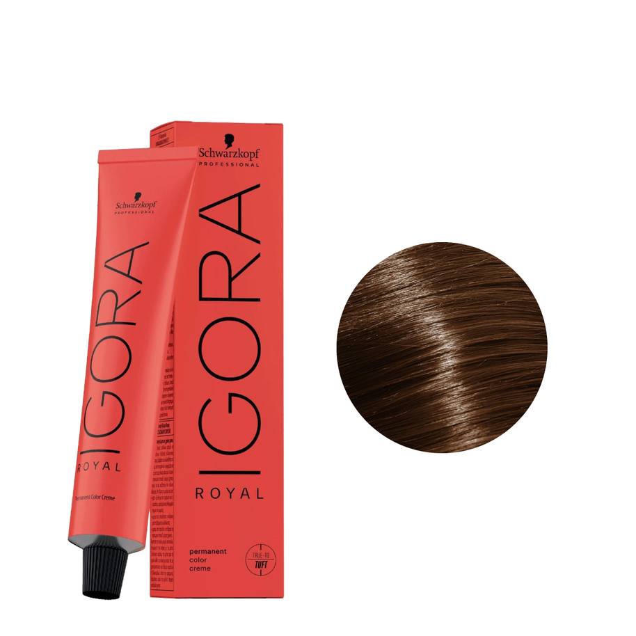 Schwarzkopf Tinte Igora Royal 4-6 Castaño Medio Marrón 60ml