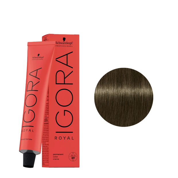 Schwarzkopf Tinte Igora Royal 6-31 Rubio Oscuro Mate Ceniza 60ml