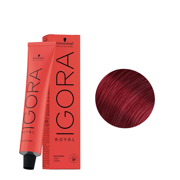 Schwarzkopf Tinte Igora Royal 6-88 Rubio Oscuro Rojo Intenso 60ml