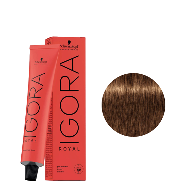 Schwarzkopf Tinte Igora Royal 7-55 Rubio Medio Dorado Intenso 60ml