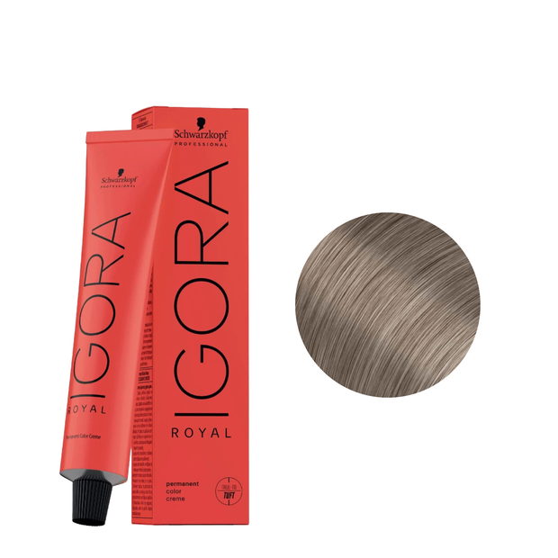 Schwarzkopf Tinte Igora Royal 9-1 Rubio Muy Claro Ceniza 60ml