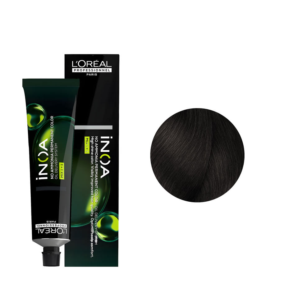 Loreal Tinte Inoa 4.15 Castaño Ceniza Caoba 60ml