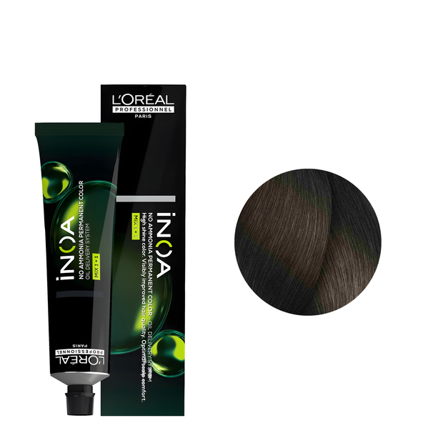 Loreal Tinte Inoa 6.1 Rubio Oscuro Ceniza 60ml
