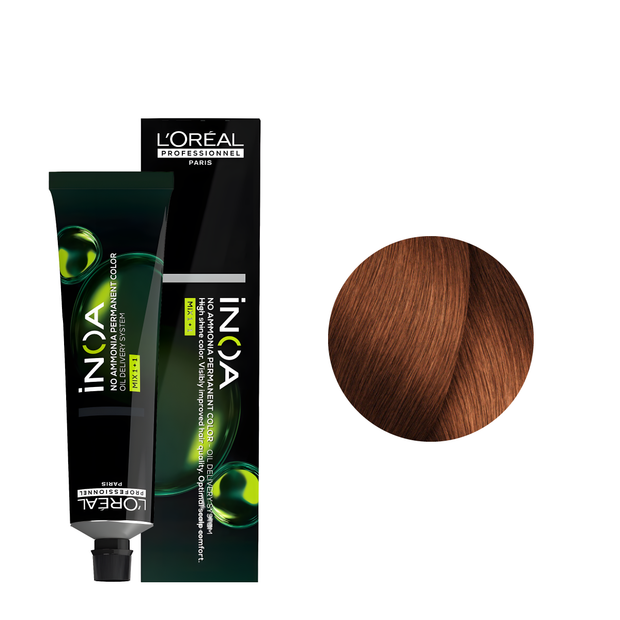 Loreal Tinte Inoa 7.35 Rubio Dorado Caoba 60ml