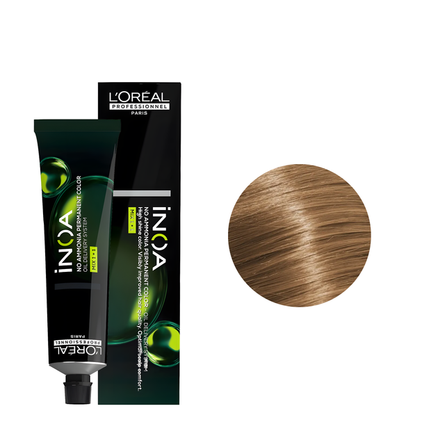 Loreal Tinte Inoa 8.31 Rubio Claro Dorado Cenizo 60ml