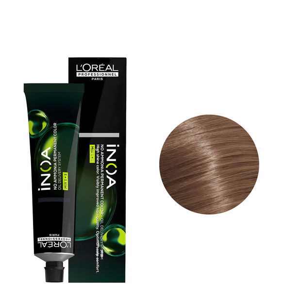 Loreal Tinte Inoa 7.23 Rubio Claro Ceniza Profundo 60ml