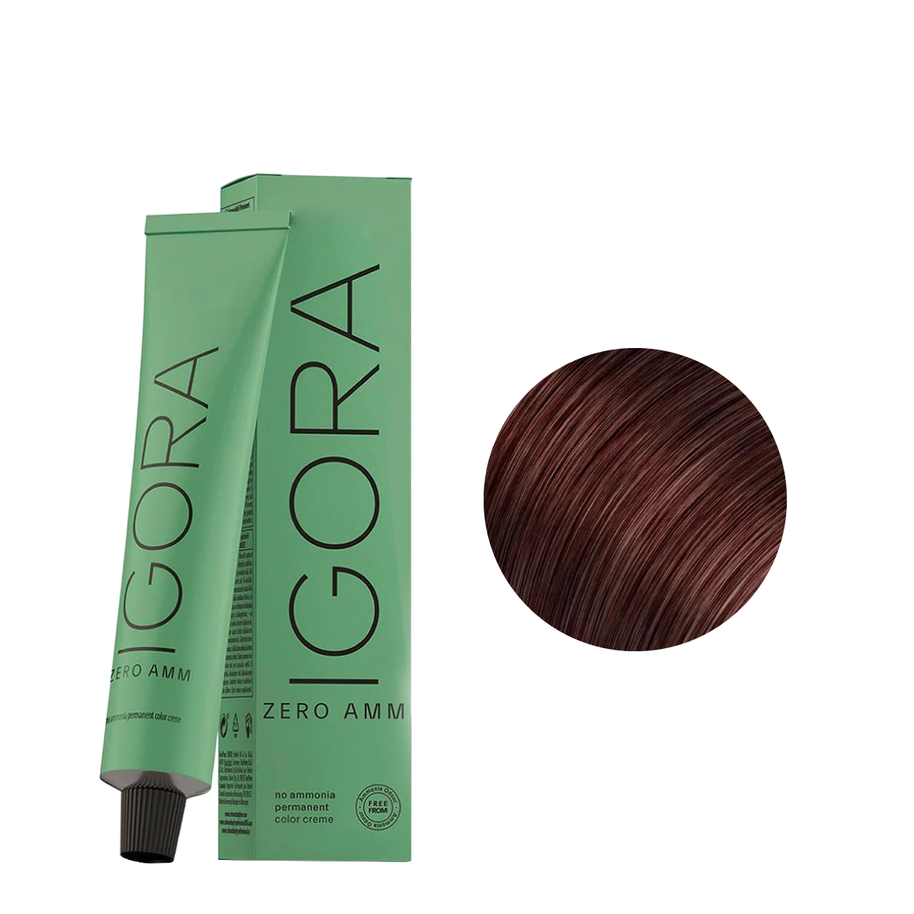 Schwarzkopf Tinte Igora Zero amm 4-68 Castaño Medio Chocolate Rojo 60ml