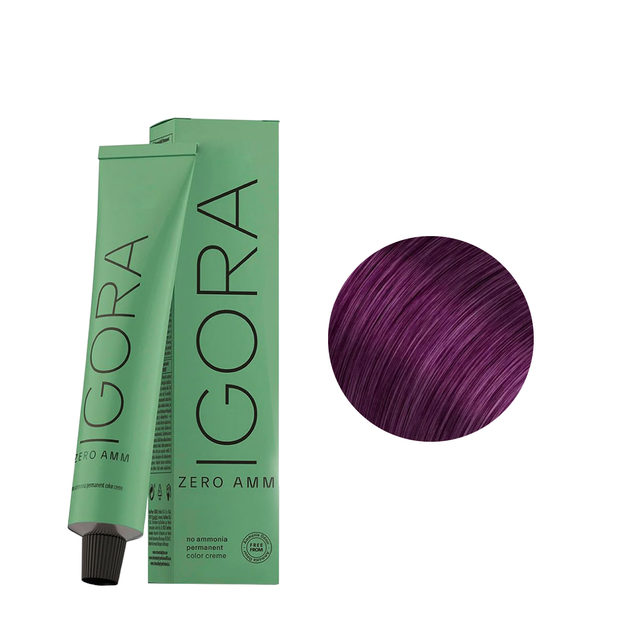 Schwarzkopf Tinte Igora Zero amm  6-99 Rubio Oscuro Violeta Intenso 60ml