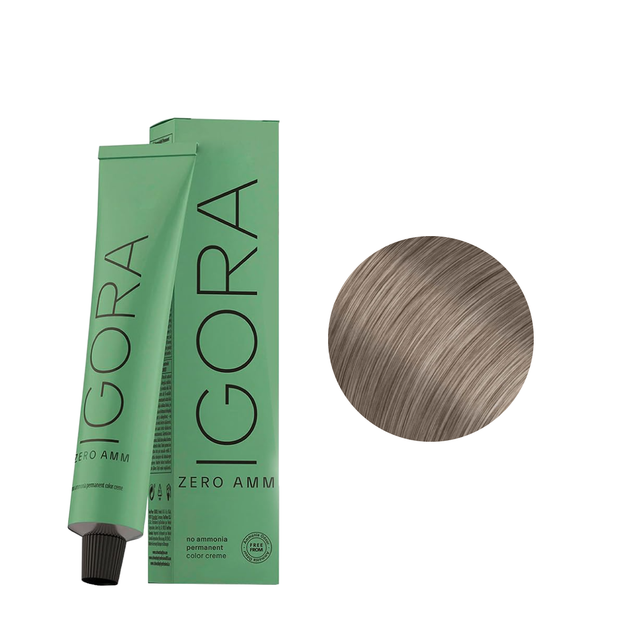 Schwarzkopf Tinte Igora Zero amm 9-1 Rubio Muy Claro Ceniza 60ml