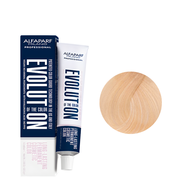 Alfaparf Tinte Evolution 10.342 Rubio Extra Claro Dorado Caoba Irisado 60ml