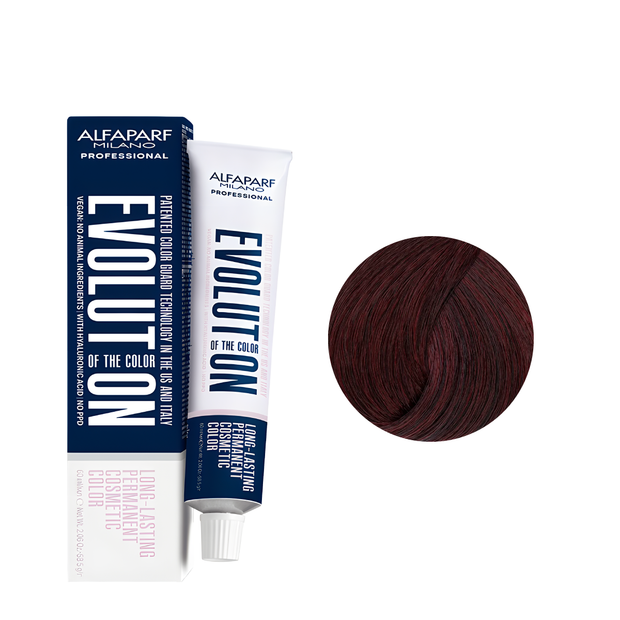 Alfaparf Tinte Evolution 5.65 Castaño Claro Rojo Caoba 60ml