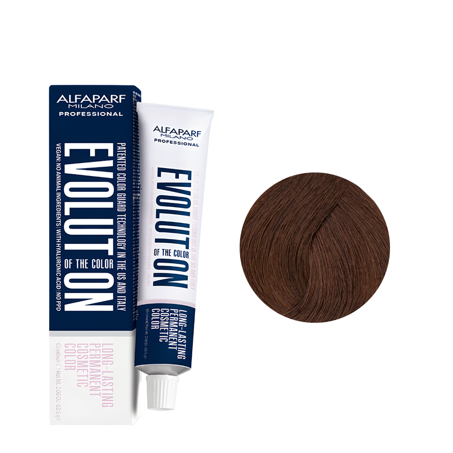 Alfaparf Tinte Evolution 7.35 Rubio Medio Dorado Caoba 60ml